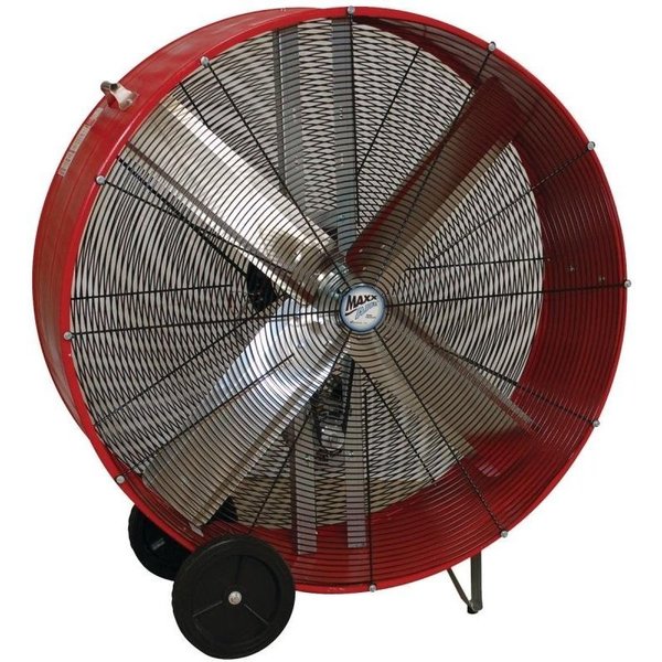 Maxx Air Portable Barrel Fan, 120 V, 2Speed, 5800 to 10,000 cfm Air, Red BF42BD